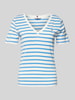 Tommy Hilfiger Slim fit T-shirt met V-hals, model 'CODY' Lichtblauw