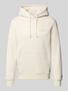 CHAMPION Hoodie met labelstitching Offwhite