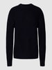 Christian Berg Woman Gebreide pullover met structuurmotief Donkerblauw