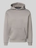 REVIEW Regular Fit Hoodie mit Känguru-Tasche Hellgrau