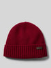 Barbour Beanie van wolmix, model 'CARLTON' Rood