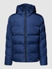 CARS JEANS Steppjacke mit Label-Patch Modell 'Zommy' Marineblau