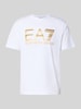 EA7 Emporio Armani T-shirt met logo en ronde hals Wit