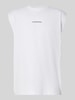 G-Star Raw Tanktop met labelprint, model 'Boxy' Wit