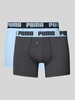 PUMA Boxershort met elastische logo in band in een set van 2 stuks Marineblauw