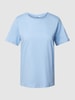 Marc O'Polo Denim T-shirt in effen design Lichtblauw