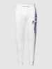 Polo Sport Spodnie dresowe z nadrukiem z logo Biały