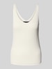 Vero Moda Regular fit tanktop in gebreide look, model 'NEWLEX' Wit