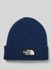 The North Face Czapka beanie z efektem prążkowania Ciemnoniebieski