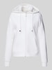 Christian Berg Woman Sweatjacke mit seitlichen Eingrifftaschen Weiss