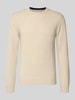 Casual Friday Gebreide pullover van wolmix, model 'KARL' Offwhite