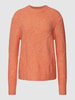 Christian Berg Woman Gebreide pullover met structuurmotief Apricot