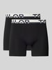 Tom Tailor Slim Fit Trunks mit Label-Schriftzug am Bund Black