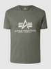 Alpha Industries T-shirt z nadrukiem z logo Zielony