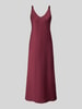 VM by Vera Mont Cocktailkleid aus Satin mit V-Ausschnitt Bordeaux