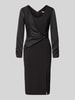 Rinascimento Cocktailkleid mit Raffungen Black