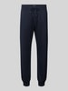 MCNEAL Straight Fit Jogginghose aus Baumwoll-Mix Dunkelblau