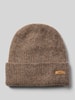 Barts Muts in gebreide look, model 'Witzia' Middenbruin