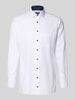 OLYMP Modern Fit Businesshemd mit Kentkragen Modell 'Global Kent' Weiss