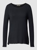 Smith and Soul Longsleeve mit Label-Detail Black