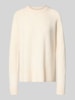MYON Loose Fit Pullover aus reinem Kaschmir in Strick-Optik Offwhite