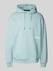 Karl Lagerfeld Oversized Hoodie mit Label-Print Hellblau