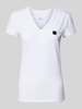 ARMANI EXCHANGE T-Shirt mit V-Ausschnitt Weiss