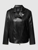 ARMANI EXCHANGE Leren jack met reverskraag Zwart