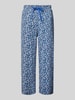 Christian Berg Woman Straight leg pyjamabroek met steekzakken Donkerblauw