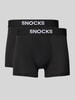 Snocks Trunks mit elastischem Bund im 2er-Pack Black