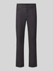bugatti Straight Fit Hose aus Baumwoll-Mix Modell 'Yarn' Anthrazit