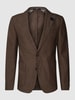 JOOP! Collection 2-Knopf-Sakko mit Strukturmuster Modell 'HOVEREST' Dunkelbraun