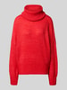 ICHI relaxed fit gebreide pullover met col model 'IHKAMARA' Rood