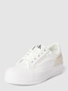 Calvin Klein Jeans Plateau-Sneaker mit Label-Details Weiß