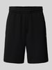 Lacoste regular fit sweatshorts van katoenmix Zwart