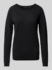 Vero Moda Regular Fit Strickpullover mit Effektgarn Modell 'CARE SHINE' Black