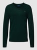 Gant Strickpullover mit Label-Stitching Bottle meliert