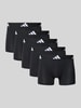 adidas Sportswear Boxershort met elastische band met logo in een set van 5 stuks Zwart
