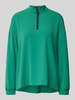 Marc Cain Relaxed fit blouse met opstaande kraag Groen