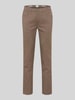 Brax chinosy o kroju regular fit z mieszanki bawełny z dodatkiem wiskozy model 'Wool Look Flex' Camel