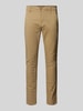 Blend Slim fit broek met steekzakken, model 'NATAN' Beige