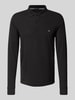 Christian Berg Men Slim Fit Poloshirt mit Logo-Stitching Black