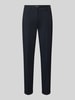 Cambio Slim Fit Stoffhose mit Bügelfalten Modell 'KATHREEN' Marine