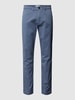 SELECTED HOMME Slim Fit Chino in unifarbenem Design Modell 'NEW Miles' Blau