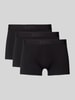 BOSS Regular Fit Boxershorts aus Baumwoll-Mix im 3er-Pack Black