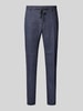 JOOP! Collection Slim fit linnen broek met elastische band, model 'Sake' Marineblauw