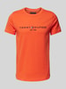 Tommy Hilfiger T-Shirt mit Label-Stitching Orange