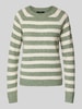 Vero Moda Weicher Langarm Pullover mit Rundhalsausschnitt Modell 'DOFFY' Schilf