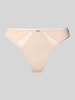 BOSS String mit Spitzen-Einsatz Beige