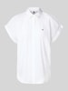 Tommy Hilfiger Bluzka o kroju relaxed fit z popeliny Biały